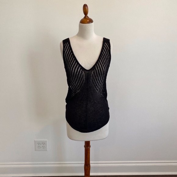 Helmut Lang Black Sleeveless Sweater